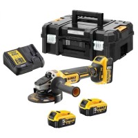 Акумуляторна болгарка DeWalt DCG405P3 в кейсі з 3 акб та з/п