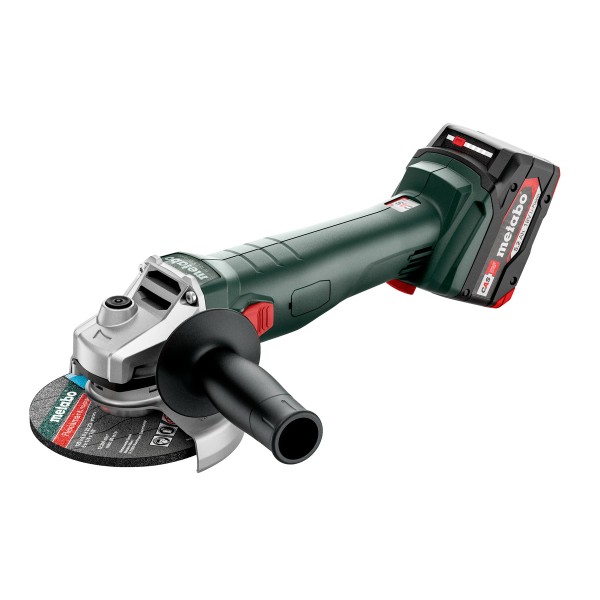 Аккумуляторная угловая шлифмашина Metabo W 18 L 9-125 Q c 2 акб, з/у в кейсе