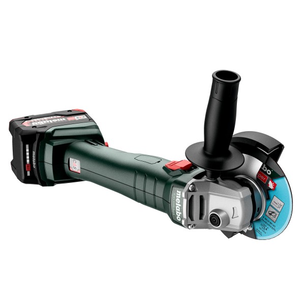 Аккумуляторная угловая шлифмашина Metabo W 18 L 9-125 Q c 2 акб, з/у в кейсе