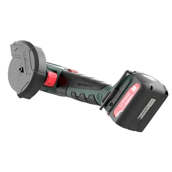 Аккумуляторная болгарка Metabo PowerMaxx CC 12 BL в MetaBox с 2 акб Li-Power 12 V 2.0 Ah, з/у LC SC 30, набором дисков
