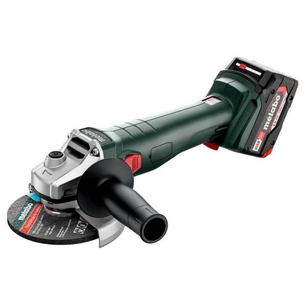Аккумуляторная болгарка Metabo W 18 7-125 с 2 акб, з/у, в metaBOX 165 L