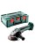 Аккумуляторная болгарка Metabo W 18 L BL 9-125 в MetaBOX 165 L, без акб