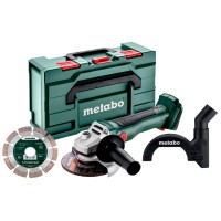 Аккумуляторная болгарка Metabo W 18 L BL 9-125 Set, без акб