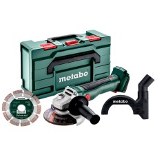 Аккумуляторная болгарка Metabo W 18 L BL 9-125 Set, без акб