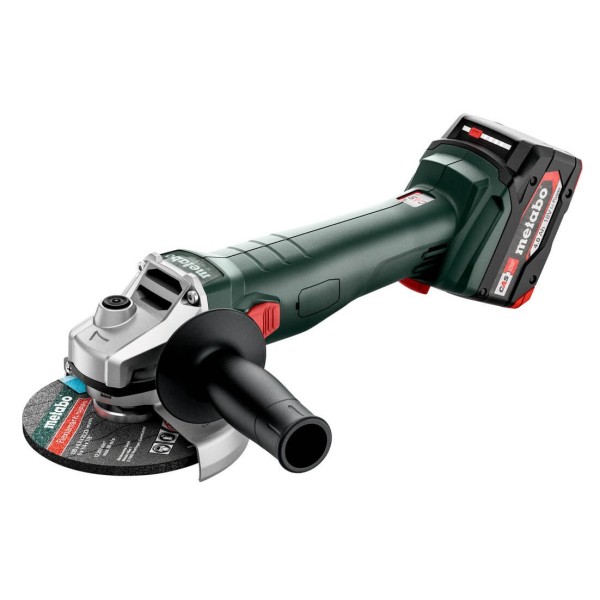 Аккумуляторная угловая шлифмашина Metabo W 18 L 9-125 c 2 акб, з/у в кейсе