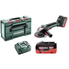 Аккумуляторная угловая шлифмашина Metabo WB 18 LT BL 11-125 Q c 2 акб 8Ah, ASC 145 в MetaBox 165 L