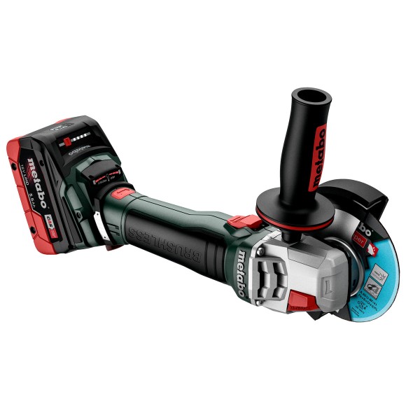 Аккумуляторная угловая шлифмашина Metabo WB 18 LT BL 11-125 Q c 2 акб 8Ah, ASC 145 в MetaBox 165 L