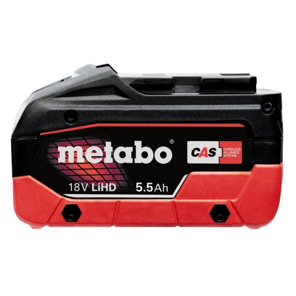 Аккумуляторная угловая шлифмашина Metabo WVB 18 LT BL 11-125 Q, c 2 акб LiHD 5.5 Ah, ASC 145 в MetaBox 165 L