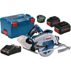 Акумуляторна циркулярна пила Bosch Professional GKS 18V-68 GC в L-Boxx 238 з 2 акб ProCORE18V 8.0Ah, з/п GAL 18V-160 C