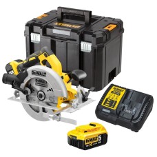 Акумуляторна дискова пила DeWalt DCS570P2 в кейсі з 2 акб і з/п