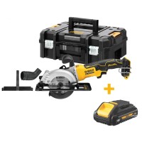 Акумуляторна дискова пила DeWalt DCS571NT у кейсі з акб DCB187