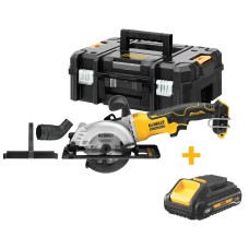 Акумуляторна дискова пила DeWalt DCS571NT у кейсі з акб DCB187