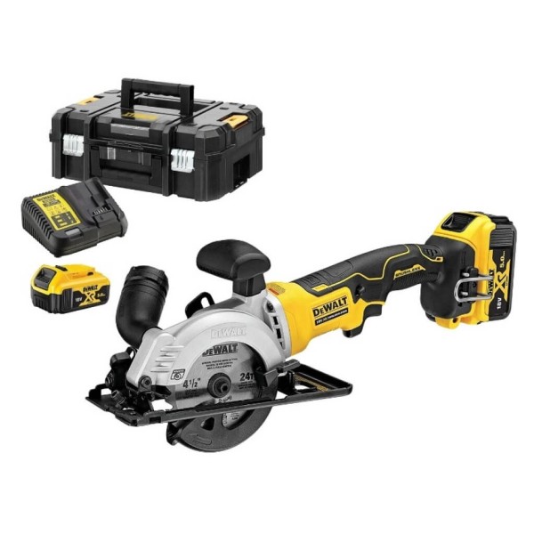 Аккумуляторная дисковая пила DeWalt DCS571P2 в кейсе с 2 акб и з/у