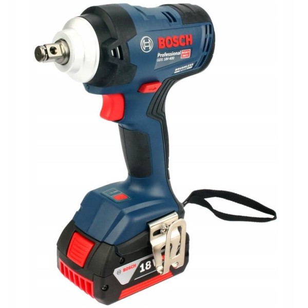 Гайковерт ударный аккумуляторный Bosch Professional GDS 18V-400 с 2 акб GBA 18V 5Ah, з/у GAL 18V-40 в чемодане