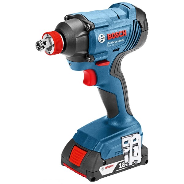Акумуляторний ударний гайковерт Bosch Professional GDX 180-LI/ 2 GBA 18 В 2.0 А·год/ ЗП (06019G5223)