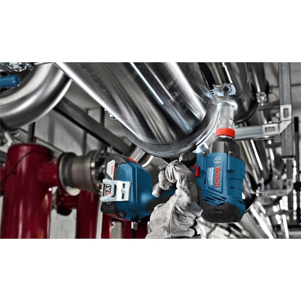 Акумуляторний ударний гайковерт Bosch Professional GDX 180-LI/ 2 GBA 18 В 2.0 А·год/ ЗП (06019G5223)