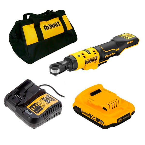 Акумуляторний кутовий гайкокрут DeWALT DCF512D1, 1 акб 18 В Li-Ion XR на 2.0 Ah, з/п, сумка