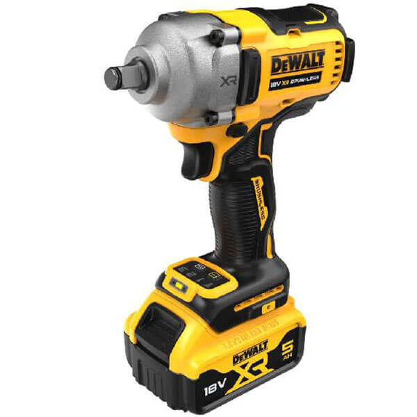 Акумуляторний ударний гайкокрут DeWALT DCF891P2T, 2 акб на 18 В Li-Ion XR по 5.0 Ah, з/п, кейс