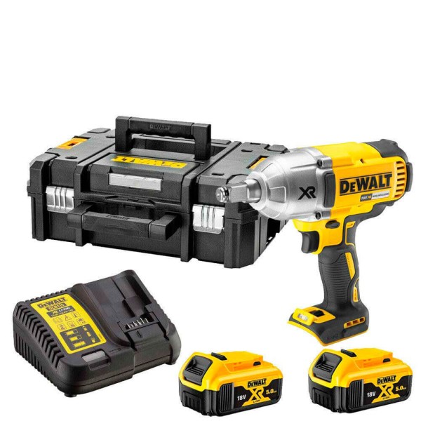 Акумуляторний ударний гайкокрут DeWALT DCF899HP2, 2 акб 18 В Li-Ion XR по 5.0 Ah, з/п, кейс TSTAK