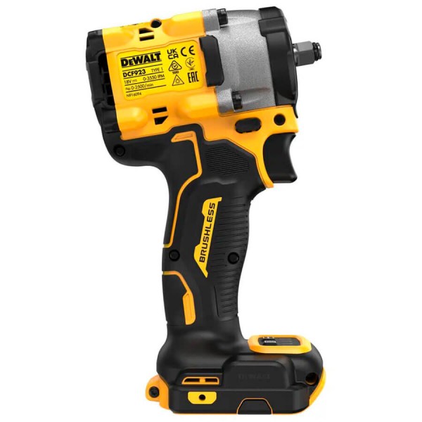 Акумуляторний ударний гайкокрут DeWALT DCF922P2T, 2 акб 18 В Li-Ion XR по 5.0 Ah, з/п, кейс