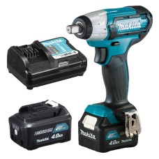 Акумуляторний ударний гайкокрут Makita TW141DWME у кейсі з 2 акб 12V 4.0 Ah і з/п DC10WC