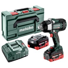Аккумуляторный ударный гайковерт Metabo SSW 18 LTX 1750 BL в MetaBox с 2 акб LIHD 18 V 8.0 Ah, з/у ASC 145