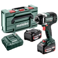 Аккумуляторный ударный гайковерт Metabo SSW 18 LTX 800 BL в MetaBox с 2 акб Li-Power 18 V 5.2 Ah, з/у ASC 55