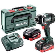 Аккумуляторный ударный гайковерт Metabo SSW 18 LTX 800 BL в MetaBox с 2 акб LIHD 18 V 5.5 Ah, з/у ASC 145