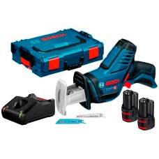 Аккумуляторная ножовка Bosch Professional GSA 12V-14, 2 акб GBA 12V 2 Ah, з/у GAL 12V-40 в L-Boxx 102