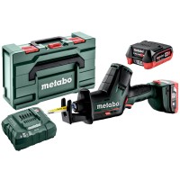 Аккумуляторная сабельная пила Metabo PowerMaxx SSE 12 BL в MetaBox с 2 акб LIHD 12 V 4.0 Ah, з/у ASC 55