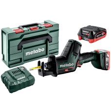 Аккумуляторная сабельная пила Metabo PowerMaxx SSE 12 BL в MetaBox с 2 акб LIHD 12 V 4.0 Ah, з/у ASC 55