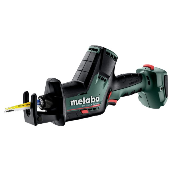 Акумуляторна шабельна пила Metabo SSE 18 LTX BL Compact у MetaBox без акб і з/п