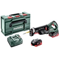 Аккумуляторная сабельная пила Metabo SSEP 18 LTX BL MVT в MetaBox с 2 акб LiHD 18 V 8.0 Ah, з/у ASC 145