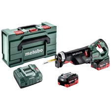 Аккумуляторная сабельная пила Metabo SSEP 18 LTX BL MVT в MetaBox с 2 акб LiHD 18 V 8.0 Ah, з/у ASC 145