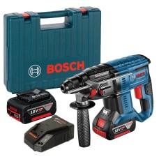 Перфоратор аккумуляторный Bosch Professional GBH 18V-20 c 2 акб GBA 18V 4.0 Ah, з/у AL 1860 CV в кейсе