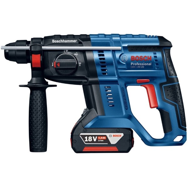 Перфоратор аккумуляторный Bosch Professional GBH 18V-20 c 2 акб GBA 18V 4.0 Ah, з/у AL 1860 CV в кейсе