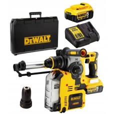 Перфоратор акумуляторний DeWalt DCH275P2 в кейсі з 2 акб, з/п та системою видалення пилу