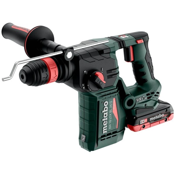Аккумуляторный перфоратор Metabo KH 18 LTX BL 24 Q Set ISA с 2 акб, з/п в кейсе