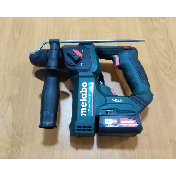 Аккумуляторный перфоратор Metabo PowerMaxx BH 12 BL 16 с 2 акб, з/у в кейсе