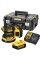 Ексцентрикова шліфмашина акумуляторна DeWalt DCW210P2 в кейсі з 2 акб і з/п