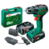 Аккумуляторная дрель-шуруповерт Bosch UniversalDrill 18V-60 c 2 акб 2.0Ah и з/у AL 18V-20 в кейсе