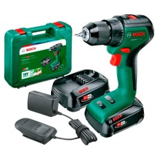 Аккумуляторная дрель-шуруповерт Bosch UniversalDrill 18V-60 c 2 акб 2.0Ah и з/у AL 18V-20 в кейсе