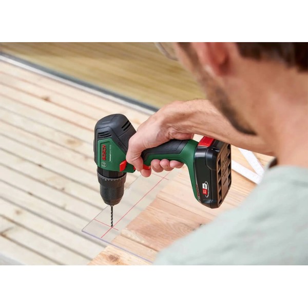 Аккумуляторная ударная дрель-шуруповерт Bosch Universal Impact 18 V-60 c 2 акб 2.0Ah и з/у AL 18V-20 в кейсе