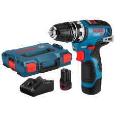 Безщітковий акумуляторний дриль-шурупокрут Bosch Professional GSR 12V-35 FC в L-Boxx 102 із 2 акб GBA 12V 3.0Ah та з/п GAL 12V-40