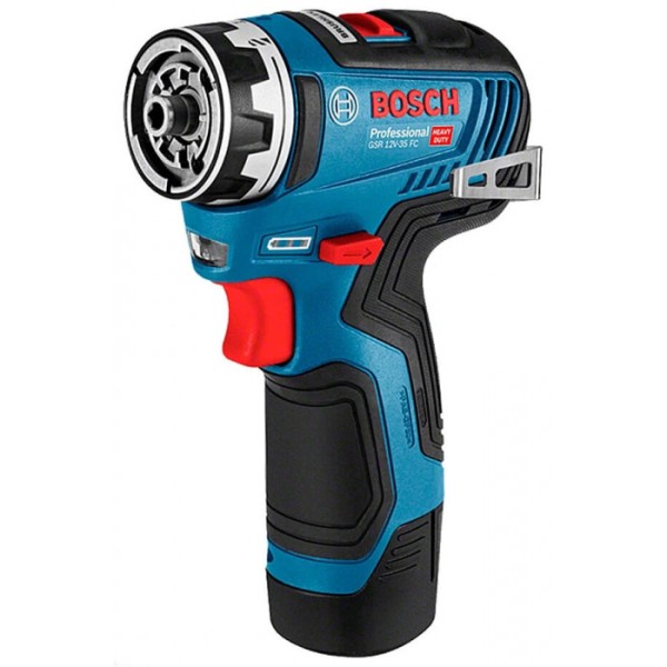 Безщітковий акумуляторний дриль-шурупокрут Bosch Professional GSR 12V-35 FC із 4 адаптерами в L-Boxx 102 із 2 акб GBA 12V 3.0Ah та з/п GAL 12V-40