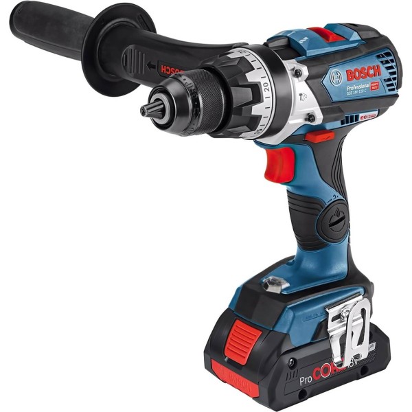 Акумуляторний ударний дриль-шурупокрут Bosch Professional GSB 18V-110 C в L-Boxx 136 з 2 акб GBA 18V 5.0Ah та з/п GAL 18V-40