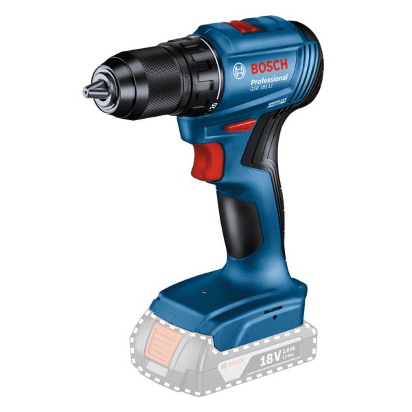Аккумуляторная дрель-шуруповерт Bosch Professional GSR 185-LI, 2 акб 18 В по 2.0 Ah, з/у, кейс