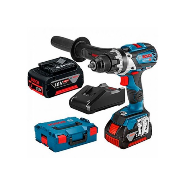Аккумуляторная дрель-шуруповерт Bosch Professional GSR 18V-110 С с 2 акб GBA 18V 5.0 Ah, з/п GAL 18V-40, L-Boxx 136