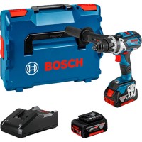 Аккумуляторная дрель-шуруповерт Bosch Professional GSR 18V-110 С с 2 акб GBA 18V 5.0 Ah, з/п GAL 18V-40, L-Boxx 136