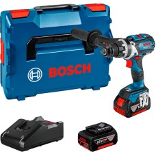 Аккумуляторная дрель-шуруповерт Bosch Professional GSR 18V-110 С с 2 акб GBA 18V 5.0 Ah, з/п GAL 18V-40, L-Boxx 136